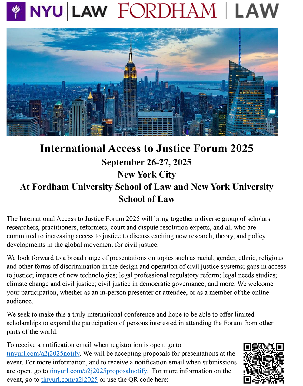 International AtJ Forum 2025