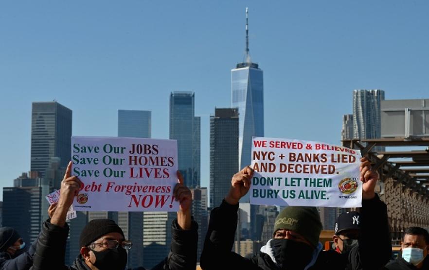 Debt protest NYC